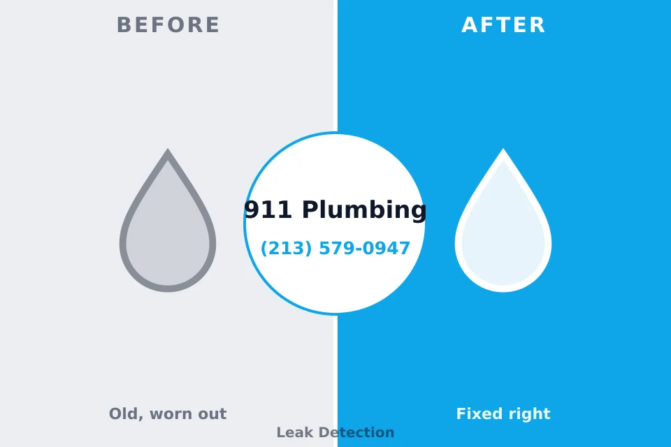 Before and after: plumbing repair Country Club Estates, GA
